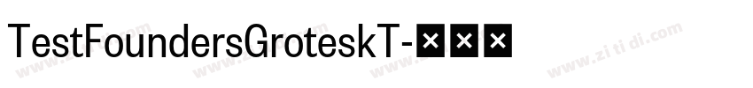 TestFoundersGroteskT字体转换