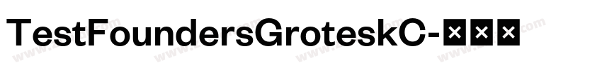 TestFoundersGroteskC字体转换