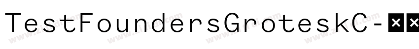 TestFoundersGroteskC字体转换