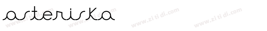 Asteriska字体转换