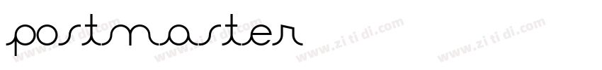 Postmaster字体转换
