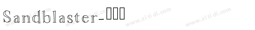 Sandblaster字体转换