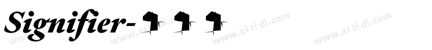 Signifier字体转换 Signifier字体转换