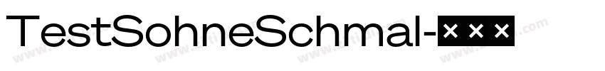 TestSohneSchmal字体转换