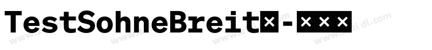 TestSohneBreit◆字体转换