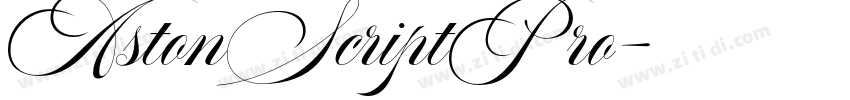AstonScriptPro字体转换