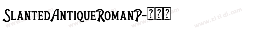 SlantedAntiqueRomanP字体转换