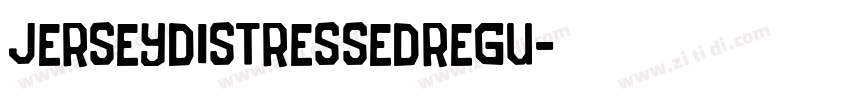 JerseyDistressedRegu字体转换