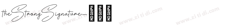 theStrongSignature字体转换