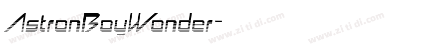 AstronBoyWonder字体转换