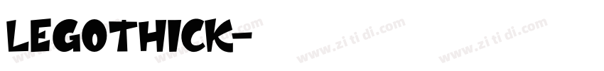 Legothick字体转换
