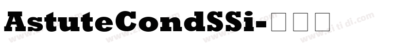 AstuteCondSSi字体转换