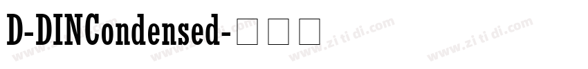 D-DINCondensed字体转换