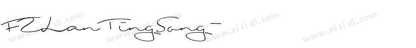 FZLanTingSong字体转换