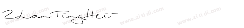ZLanTingHei字体转换