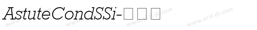 AstuteCondSSi字体转换