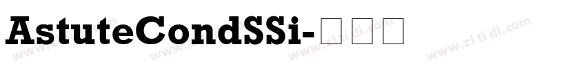 AstuteCondSSi字体转换