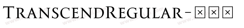 TranscendRegular字体转换