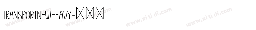 TransportNewHeavy字体转换