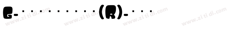 g_コミックホラー恐怖(R)字体转换