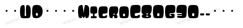 文鼎UD晶熙黑体MicroC80G30_字体转换