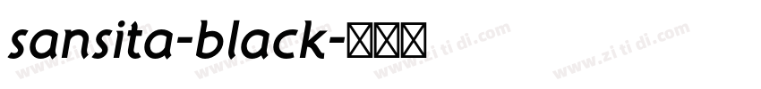 sansita-black字体转换