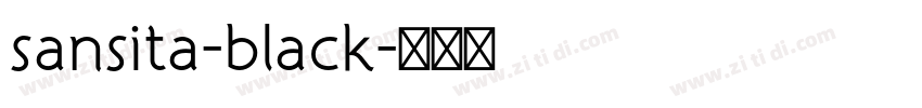sansita-black字体转换