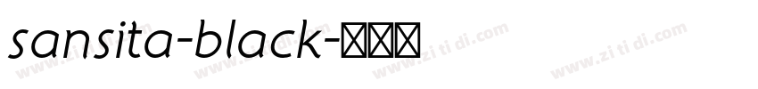 sansita-black字体转换