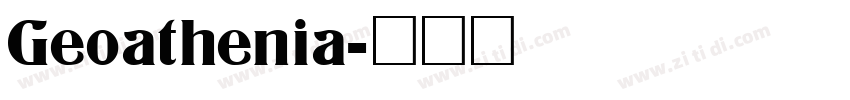Geoathenia字体转换