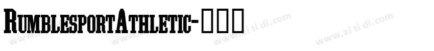 RumblesportAthletic字体转换