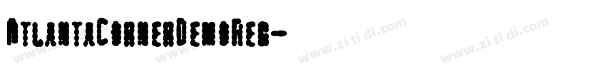 AtlantaCornerDemoReg字体转换