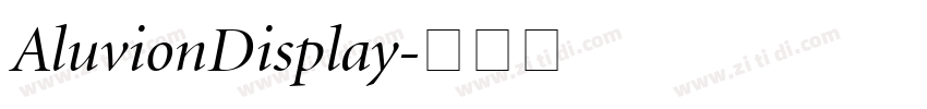 AluvionDisplay字体转换