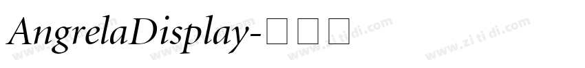 AngrelaDisplay字体转换