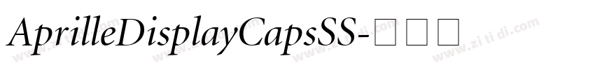 AprilleDisplayCapsSS字体转换