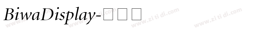 BiwaDisplay字体转换
