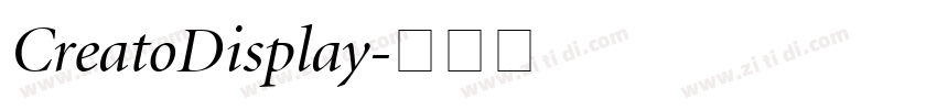 CreatoDisplay字体转换