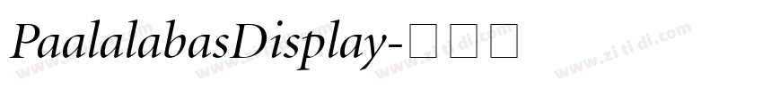 PaalalabasDisplay字体转换