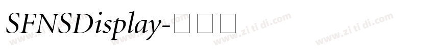 SFNSDisplay字体转换