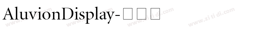 AluvionDisplay字体转换