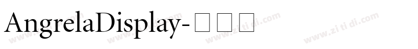 AngrelaDisplay字体转换