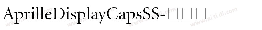 AprilleDisplayCapsSS字体转换