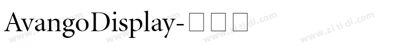AvangoDisplay字体转换