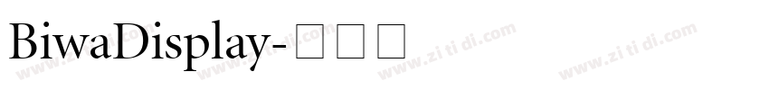 BiwaDisplay字体转换