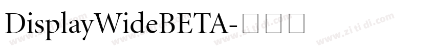 DisplayWideBETA字体转换