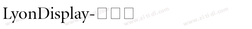 LyonDisplay字体转换