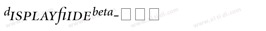 DisplayWideBETA字体转换