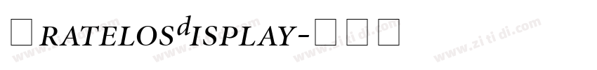 GratelosDisplay字体转换