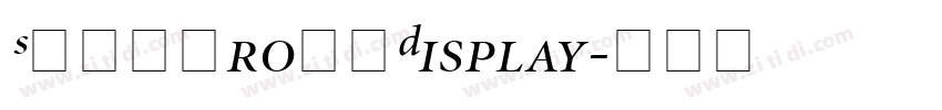SFPFProHKDisplay字体转换