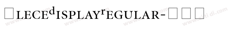 FleceDisplayRegular字体转换 FleceDisplayRegular字体转换