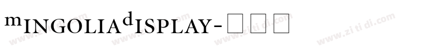 MingoliaDisplay字体转换